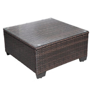 7-Piece PE Rattan Wicker Sofa Set - Patio Lounge