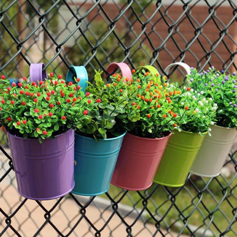 Hanging Flower Pots - Outdoor Wall Garden Decor