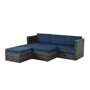 5-Piece Plywood Wicker Patio Furniture Set