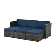 5-Piece Plywood Wicker Patio Furniture Set