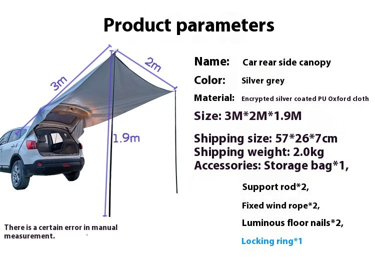 Car Trunk Camping Tent - Portable Canopy